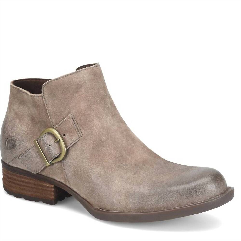 NEW BORN women's kace block heel bootie in taupe